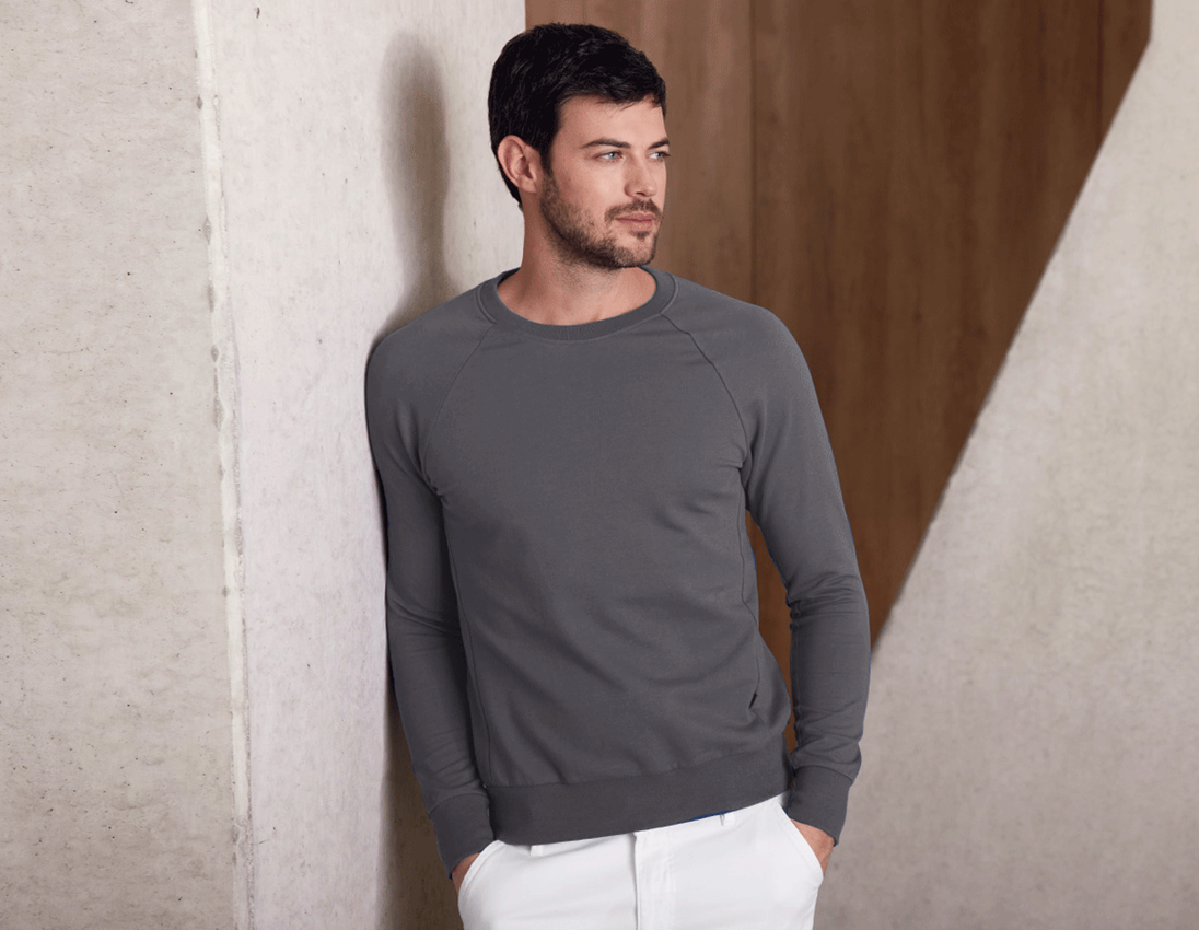 Koszulki | Pulower | Koszule: e.s. Bluza cotton stretch + antracytowy