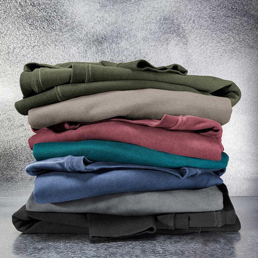 Koszulki | Pulower | Koszule: e.s. Bluza vintage poly cotton + ciemny cyjan vintage 2