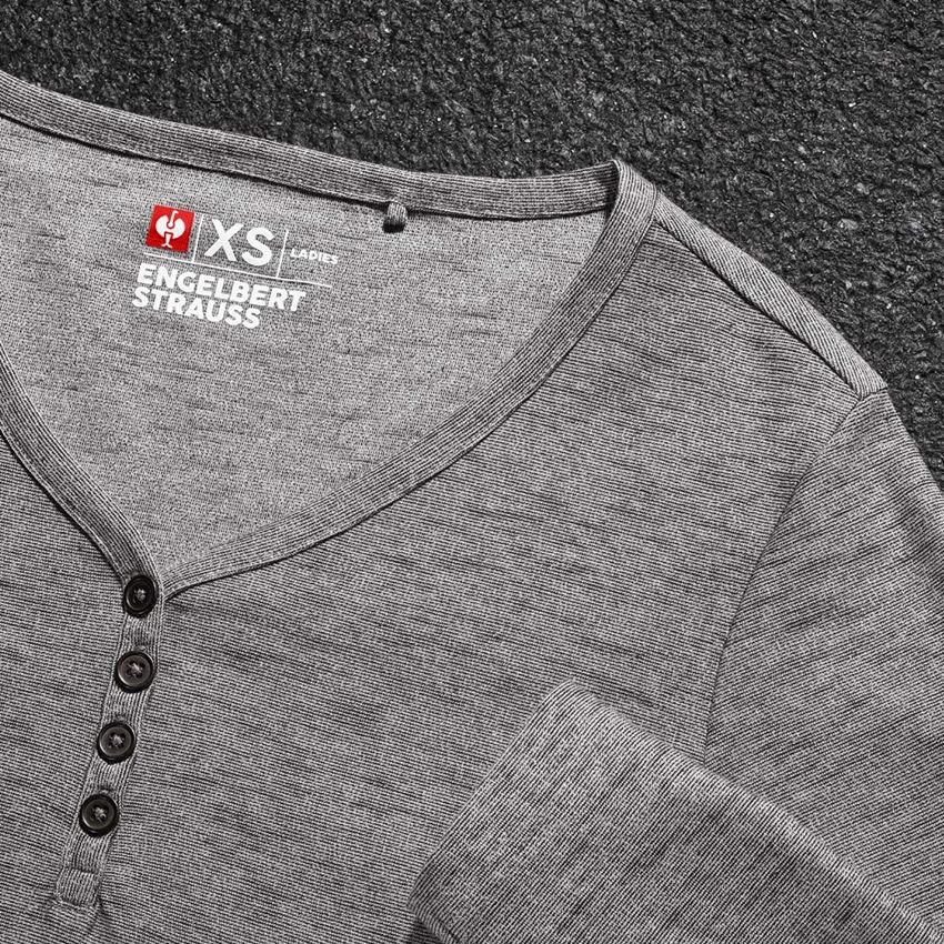 Koszulki | Pulower | Bluzki: Koszulka z długim rękawem e.s.vintage, damska + czarny melanżowy 2