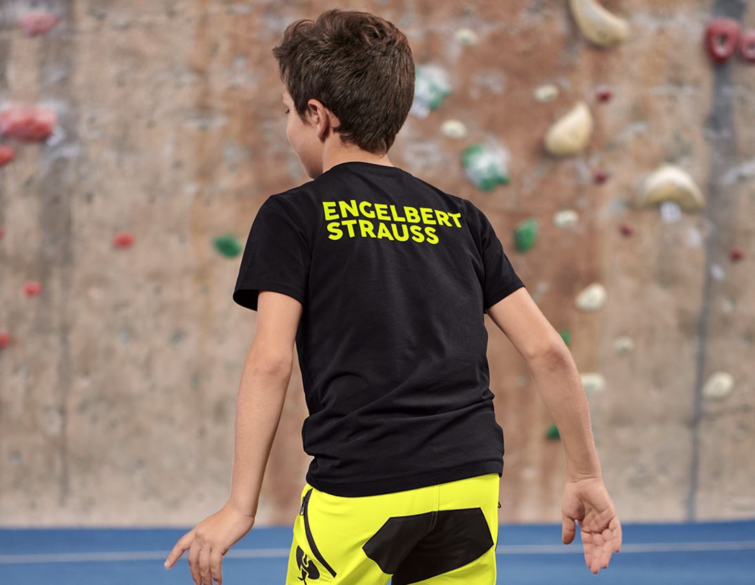 Koszulki | Pulower | Bluzki: Koszulka e.s.trail, dziecięca + czarny/żółty acid 1