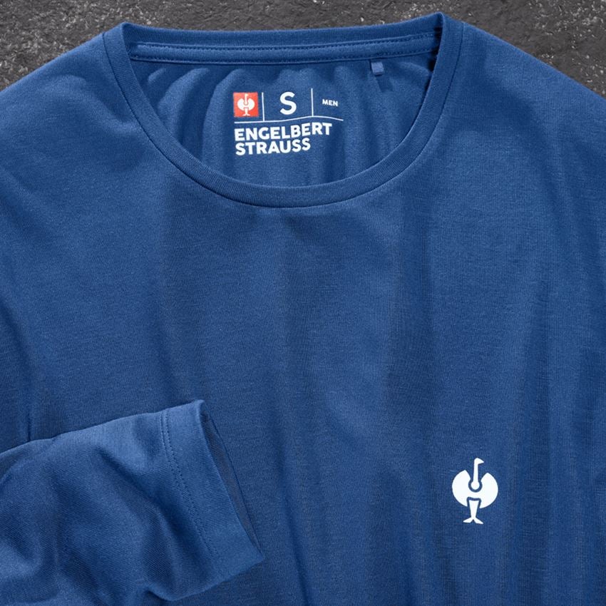 Koszulki | Pulower | Koszule: Modal-Bluzka długi rękaw e.s.concrete + błękit alkaliczny 2