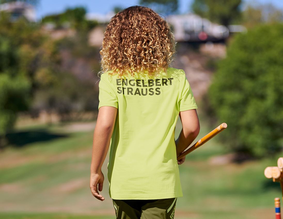 Tematy: Koszulka e.s.trail graphic, dziecięca + zielony jałowcowy/zielony limonkowy 1