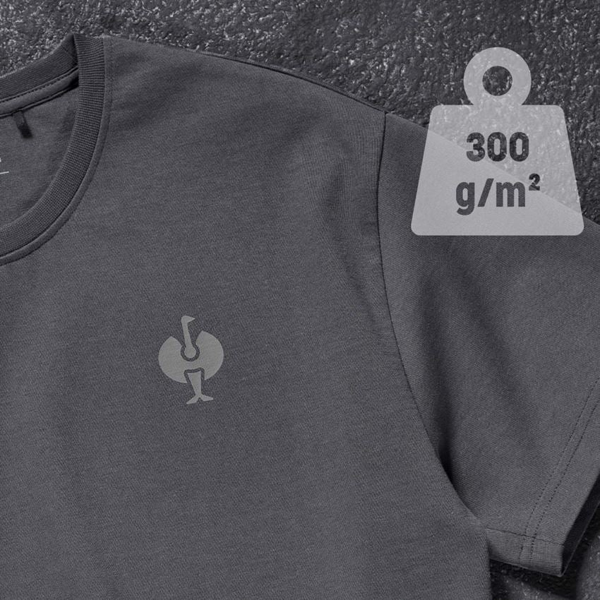 Koszulki | Pulower | Koszule: Koszulka heavy e.s.iconic + karbonowym szary 2