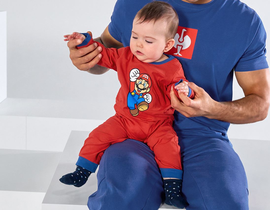 Akcesoria: Super Mario Body niemowlęce + strauss czerwony