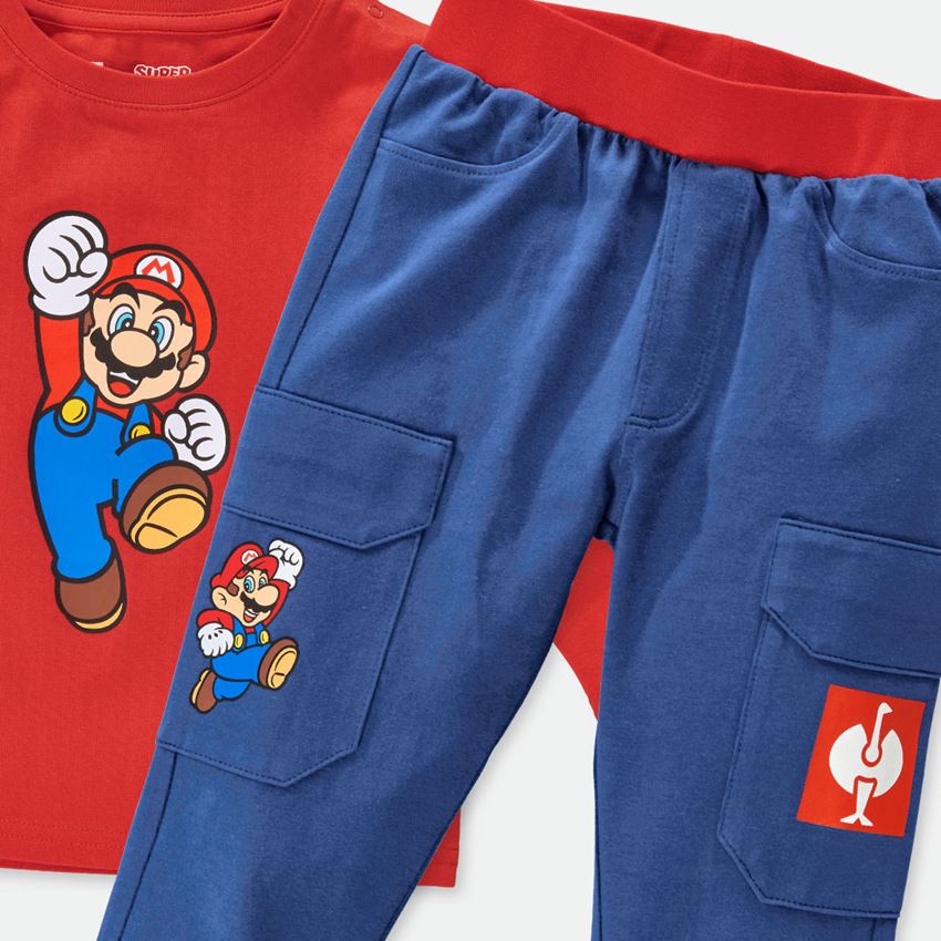 Współpraca: Super Mario Zestaw piżamowy dla niemowląt + błękit alkaliczny/strauss czerwony 2
