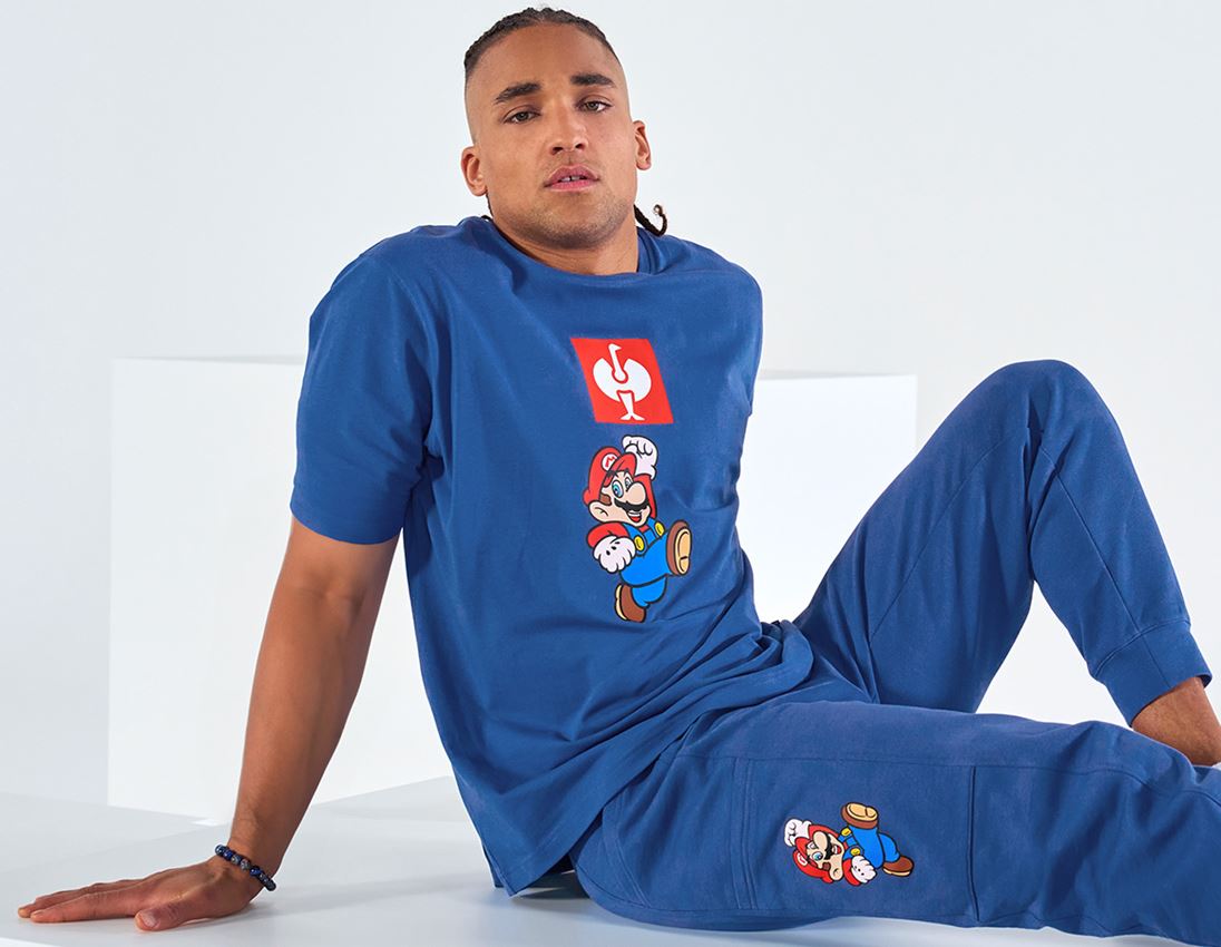 Współpraca: Super Mario Koszulka, męska + błękit alkaliczny 3