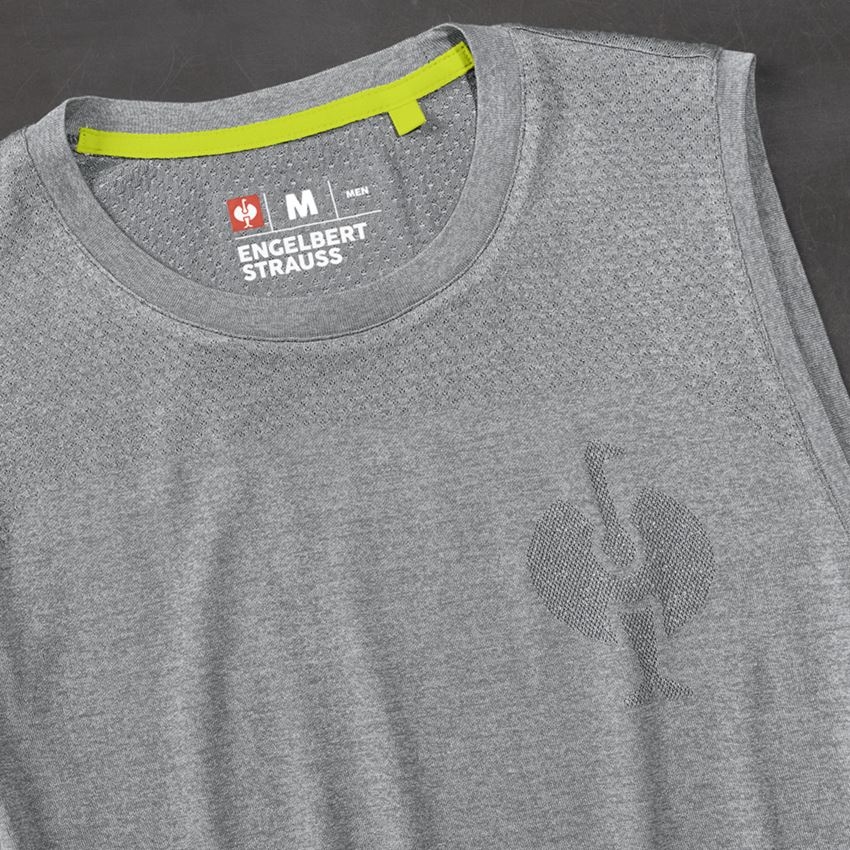 Koszulki | Pulower | Koszule: Koszulka sportowa seamless e.s.trail + szary bazaltowy melanżowy 2