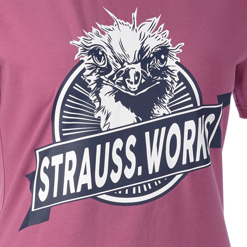Odzież: e.s. Koszulka strauss works, damska + różowy tara 2