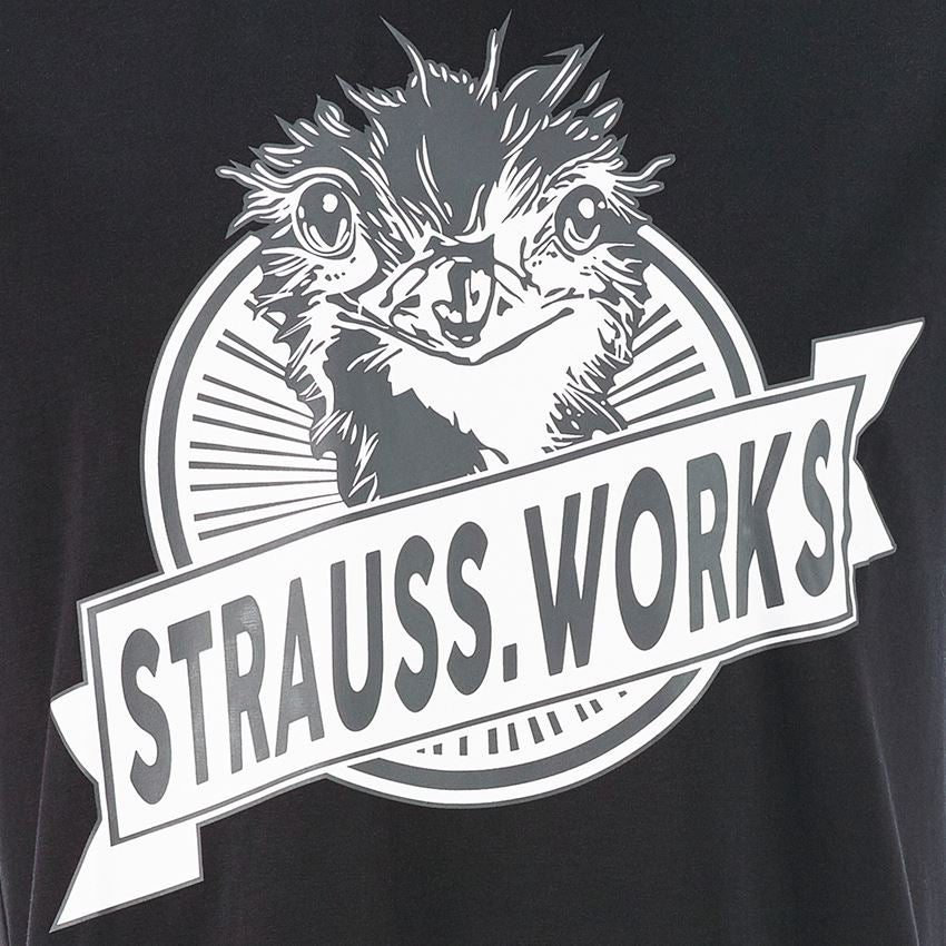 Koszulki | Pulower | Koszule: e.s. Koszulka strauss works + czarny/biały 2
