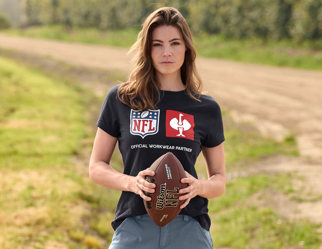 Współpraca: NFL T-Shirt cotton, ladies + czarny 2