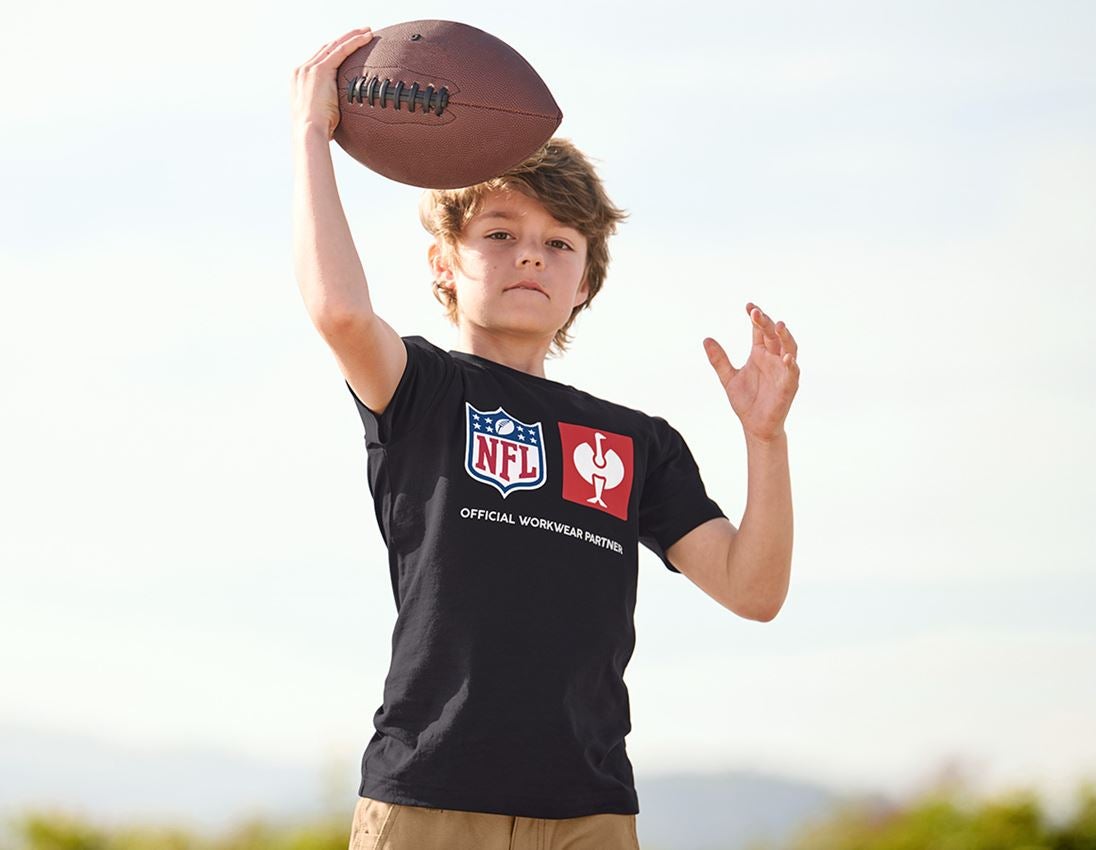 Współpraca: NFL T-Shirt cotton, kids + czarny 1