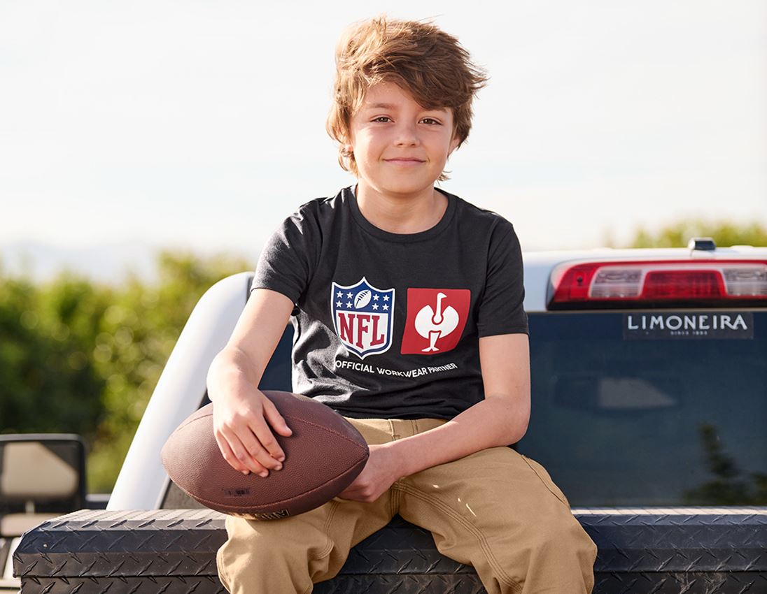 Współpraca: NFL T-Shirt cotton, kids + czarny 3