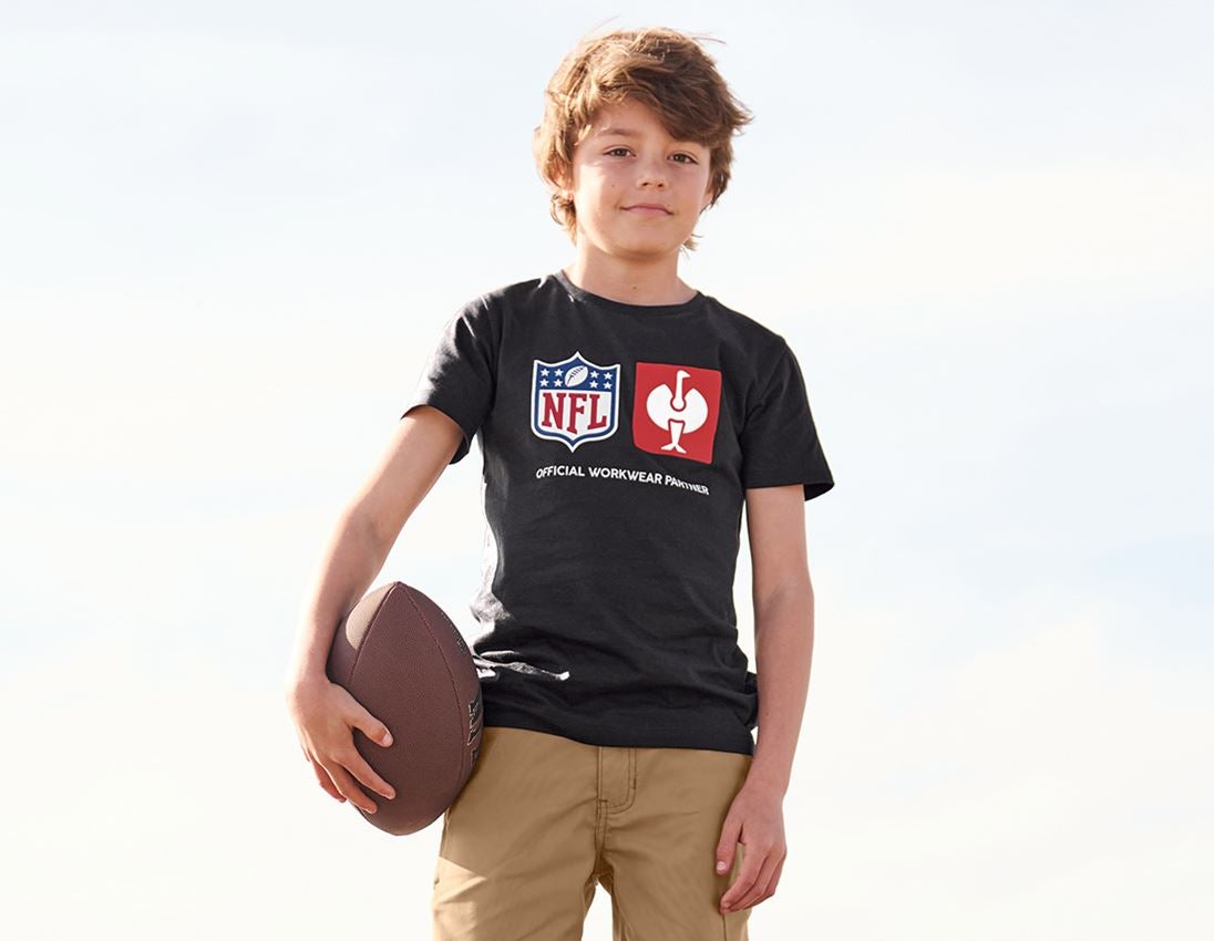 Współpraca: NFL T-Shirt cotton, kids + czarny