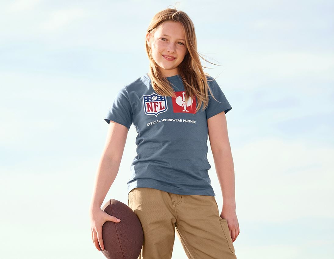 Współpraca: NFL T-Shirt cotton, kids + niebieski tlenkowy