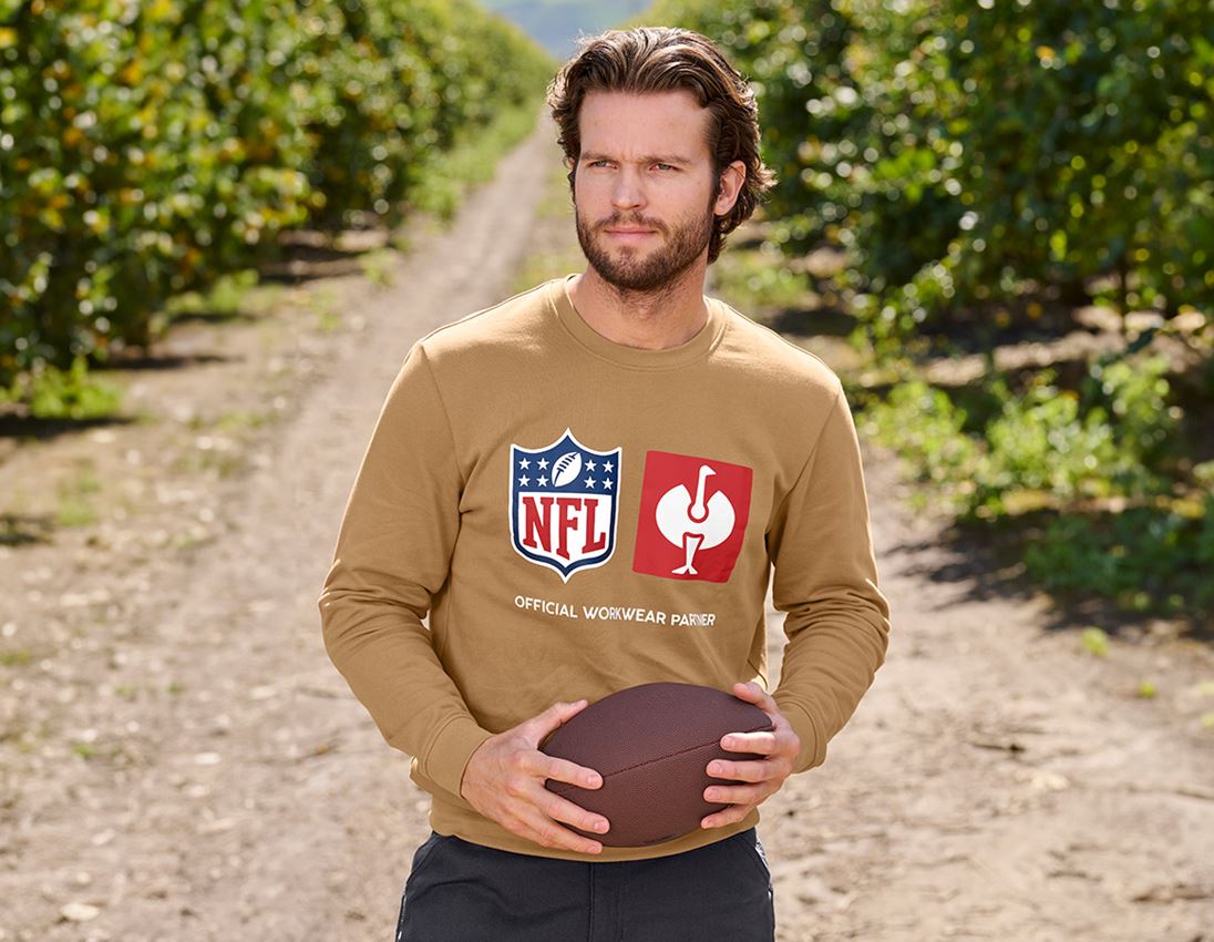 Odzież: NFL Sweatshirt cotton + migdałowy brąz 1