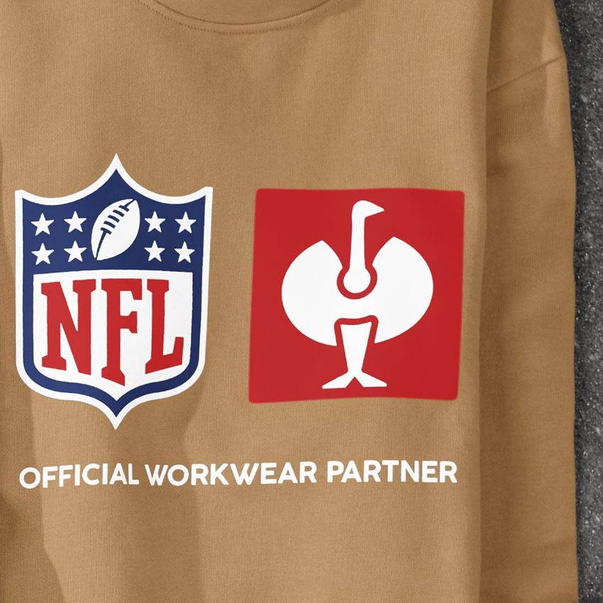 Współpraca: NFL Sweatshirt cotton + migdałowy brąz 2