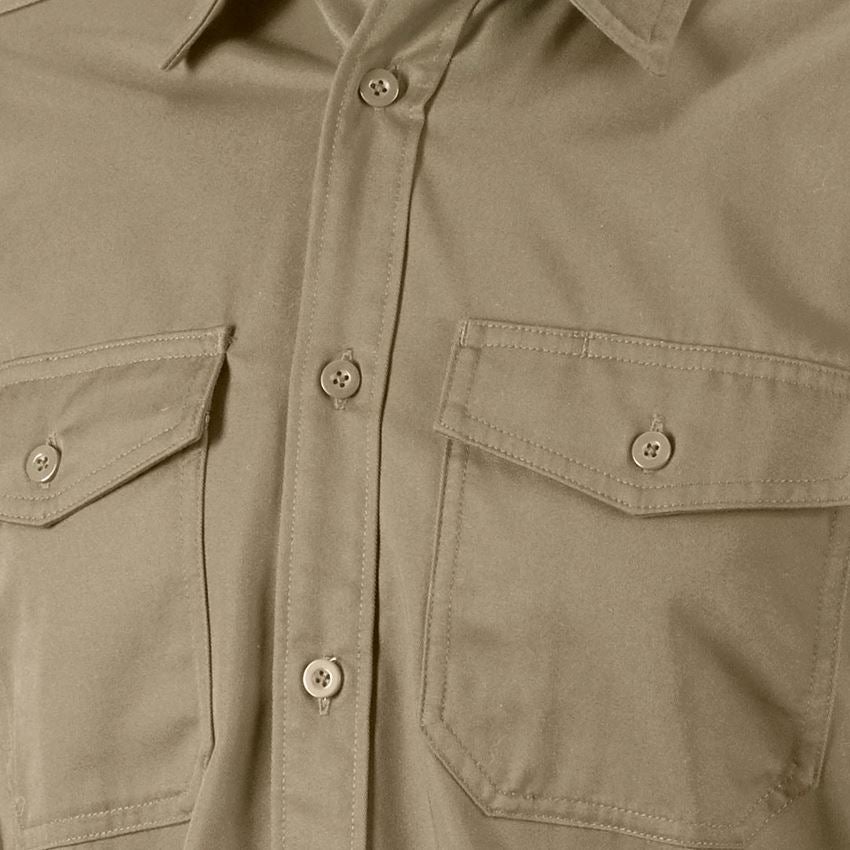 Koszulki | Pulower | Koszule: Koszule robocze e.s.classic, długi rękaw + khaki 2