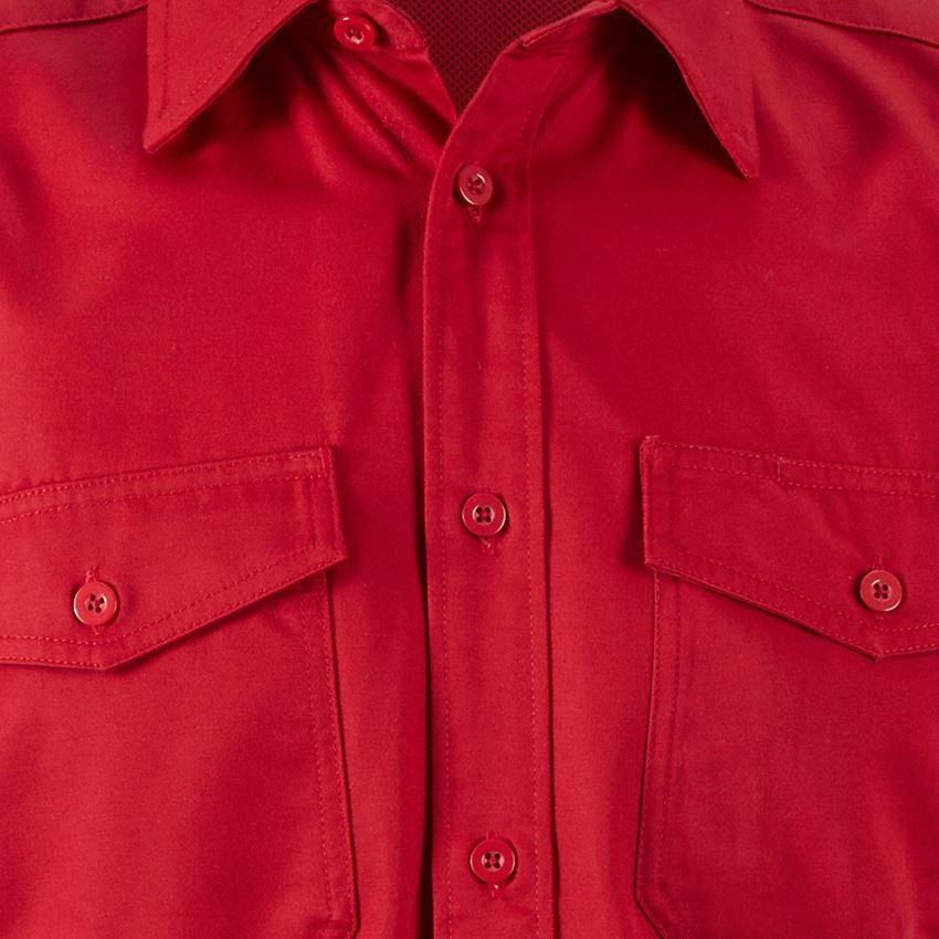 Koszulki | Pulower | Koszule: Koszule robocze e.s.classic, krótki rękaw + czerwony 2