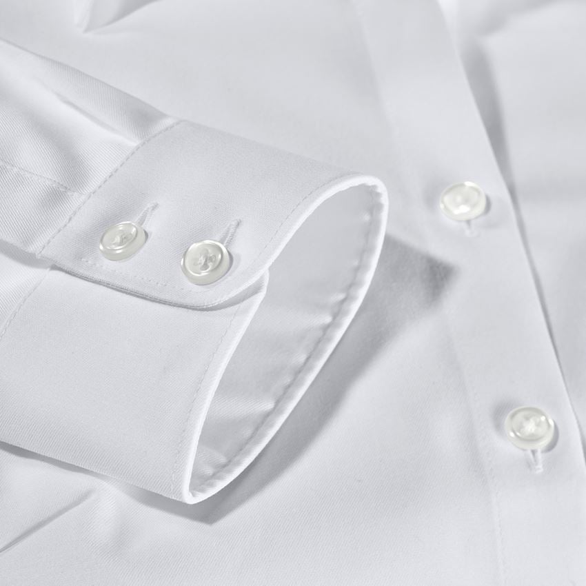 Koszulki | Pulower | Bluzki: e.s. Bluzka biznesowa cotton str., damska reg.fit + biały 2