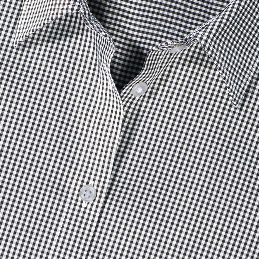 Koszulki | Pulower | Bluzki: e.s. Bluzka biznesowa cotton str., damska reg.fit + czarny w kratkę 2