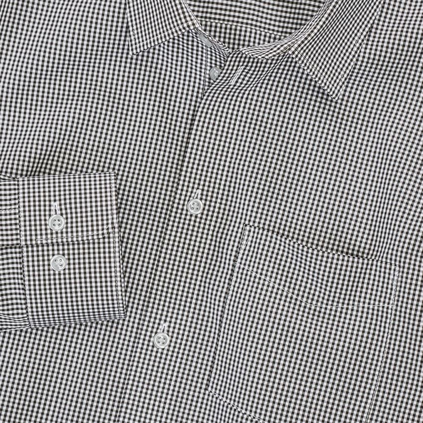 Koszulki | Pulower | Koszule: e.s. Koszula biznesowa cotton stretch, comfort fit + czarny w kratkę 3