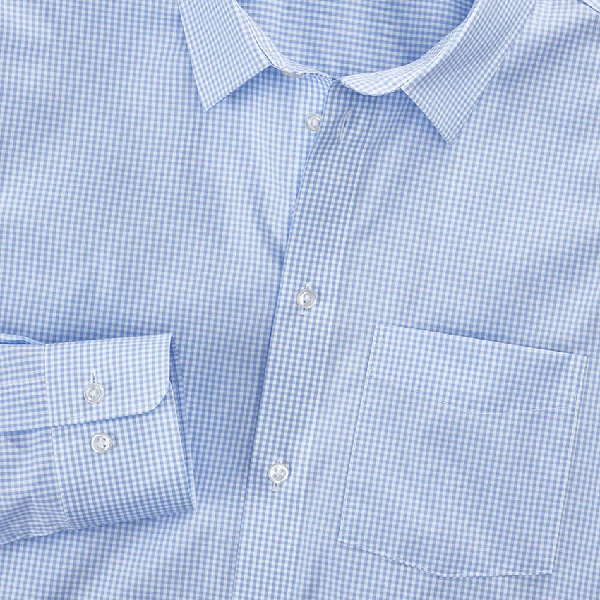 Koszulki | Pulower | Koszule: e.s. Koszula biznesowa cotton stretch, comfort fit + mroźny błękit w kratkę 3