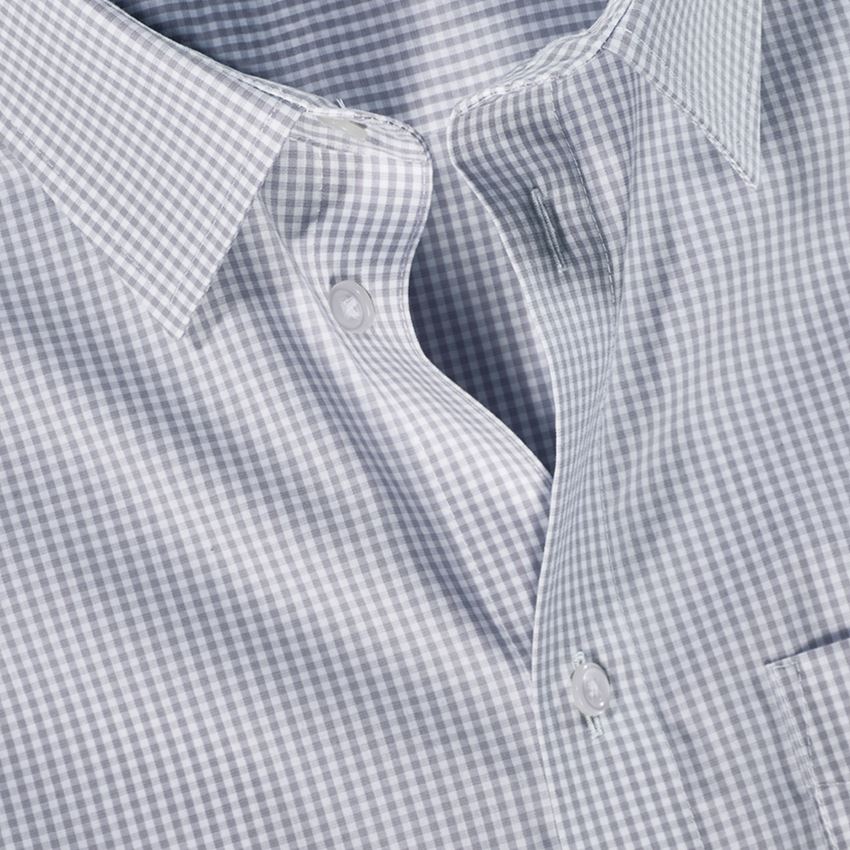 Koszulki | Pulower | Koszule: e.s. Koszula biznesowa cotton stretch, comfort fit + szary mglisty w kratkę 3