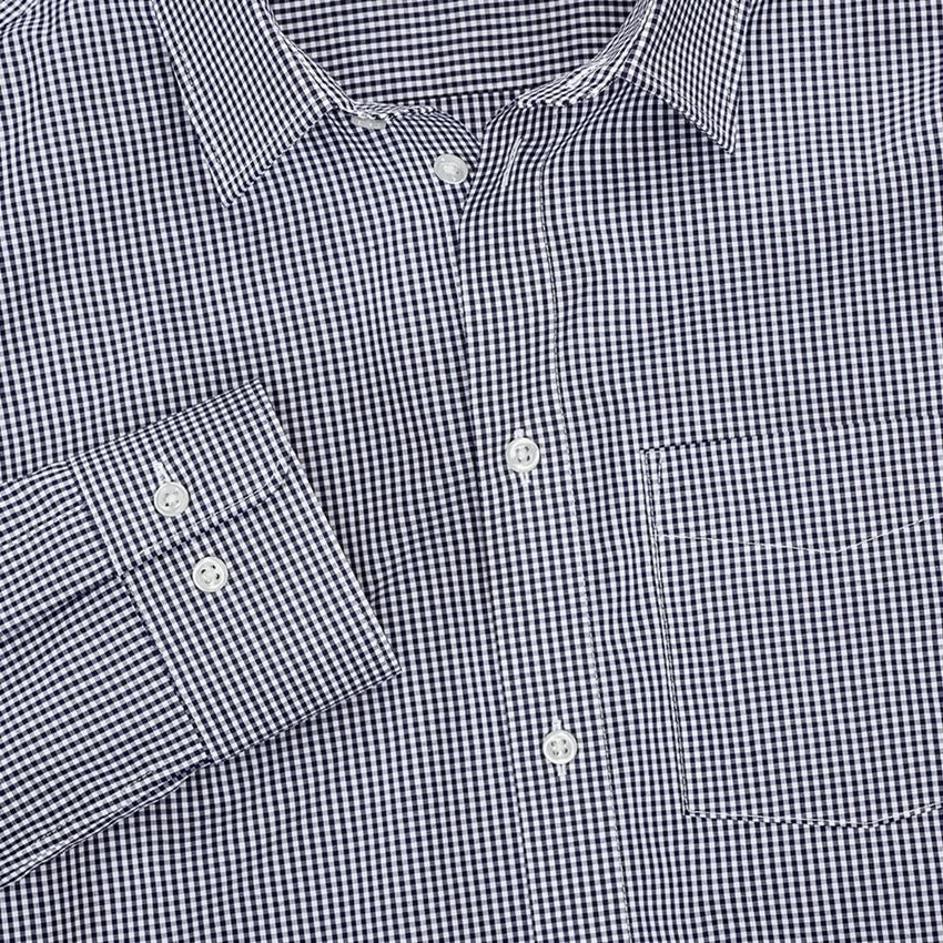 Koszulki | Pulower | Koszule: e.s. Koszula biznesowa cotton stretch, comfort fit + granatowy w kratkę 3