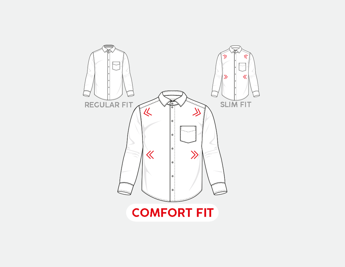 Koszulki | Pulower | Koszule: e.s. Koszula biznesowa cotton stretch, comfort fit + mroźny błękit 2