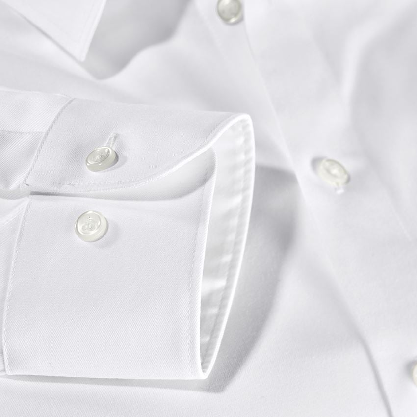 Koszulki | Pulower | Koszule: e.s. Koszula biznesowa cotton stretch, slim fit + biały 3