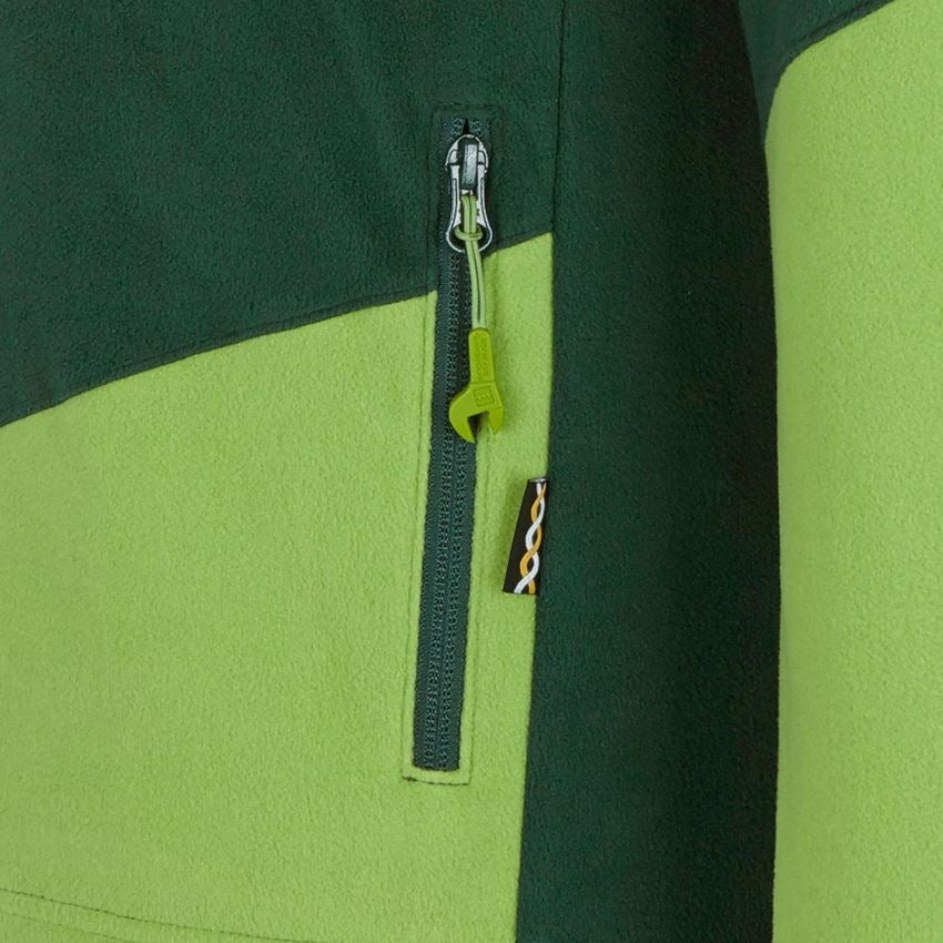 Instalatorow / Hydraulik / Blacharz: Bluza polarowa Troyer e.s.motion 2020 + zielony/zielony morski 2