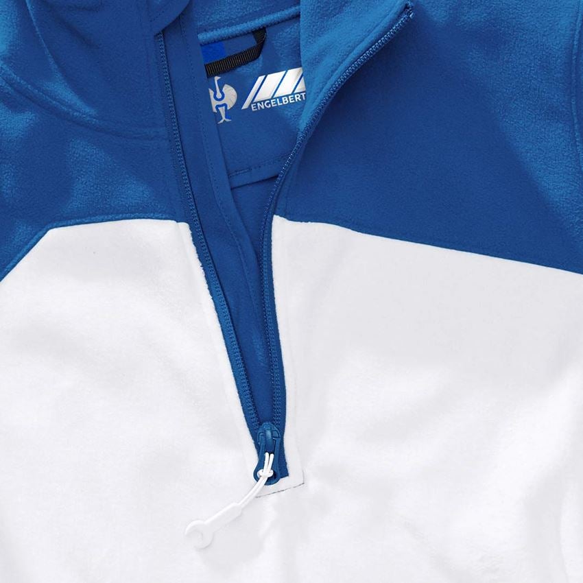 Koszulki | Pulower | Bluzki: Bluza polarowa Troyer e.s.motion 2020, damska + biały/niebieski chagall 2