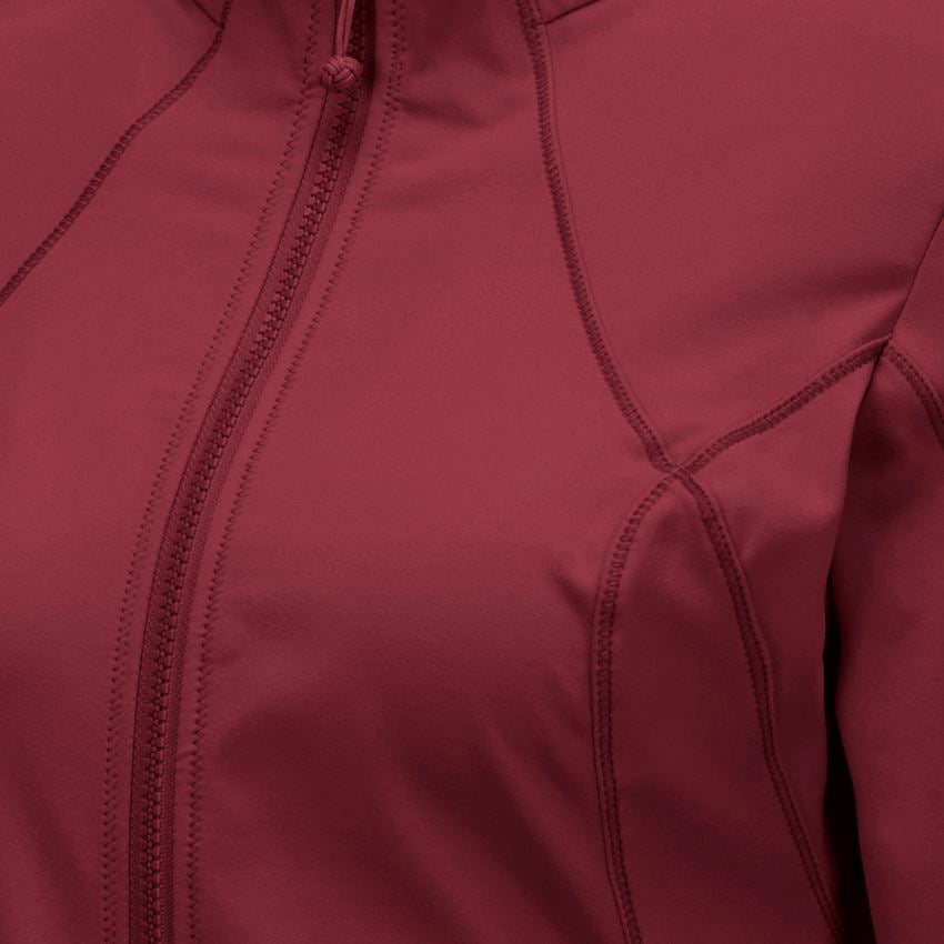 Koszulki | Pulower | Bluzki: e.s. Funkcyjna kurtka rozpinana solid, damska + rubinowy 2