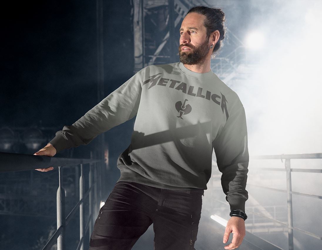 Koszulki | Pulower | Koszule: Metallica cotton sweatshirt + szary magnetyczny/granitowy