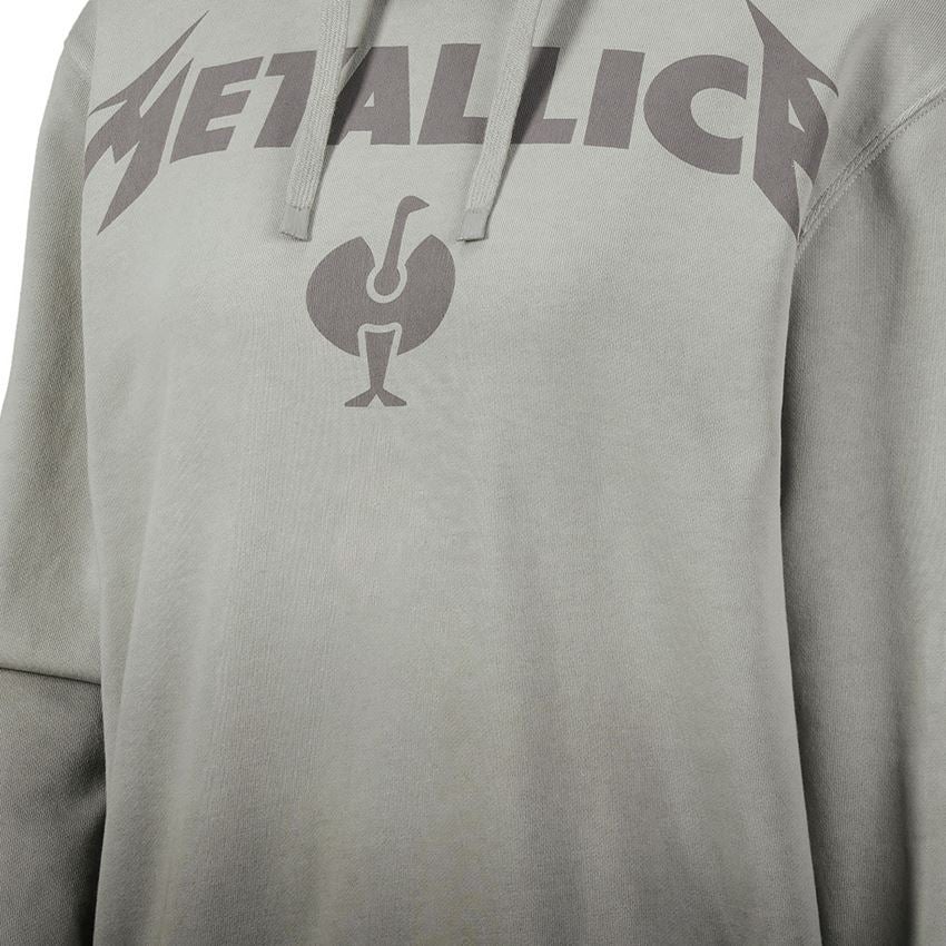 Koszulki | Pulower | Bluzki: Metallica cotton hoodie, ladies + szary magnetyczny/granitowy 2