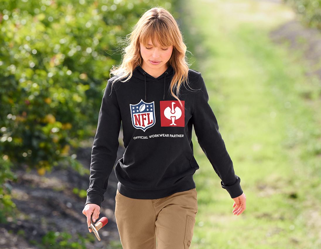 Współpraca: NFL Hoodie cotton, ladies + czarny 1