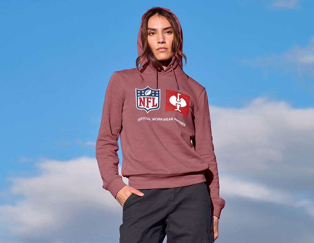 Współpraca: NFL Hoodie cotton, ladies + czerwony tlenkowy 2