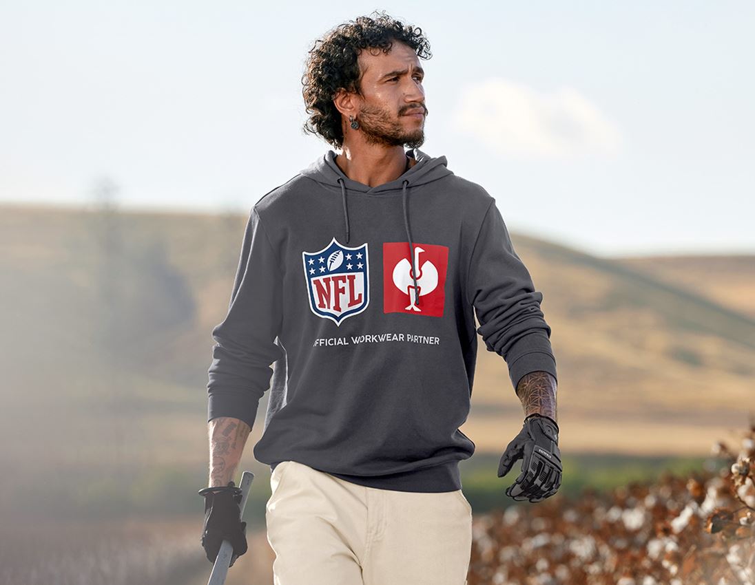 Współpraca: NFL Hoodie cotton + karbonowym szary 3