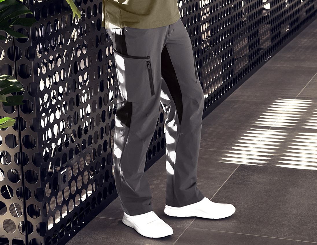 Spodnie robocze: Spodnie typu cargo e.s.vision stretch, męskie + antracytowy 1