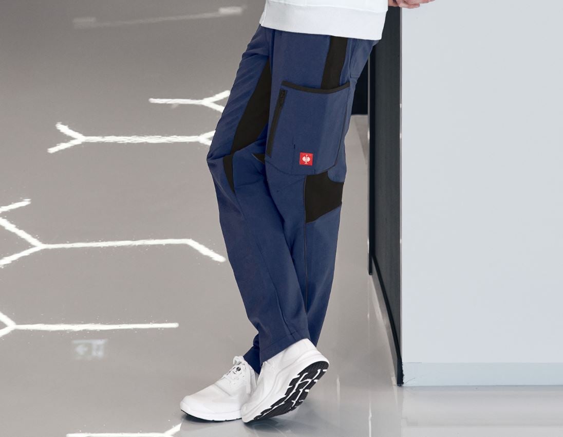Ciesla / Stolarz: Spodnie typu cargo e.s.vision stretch, męskie + niebieski marine 1
