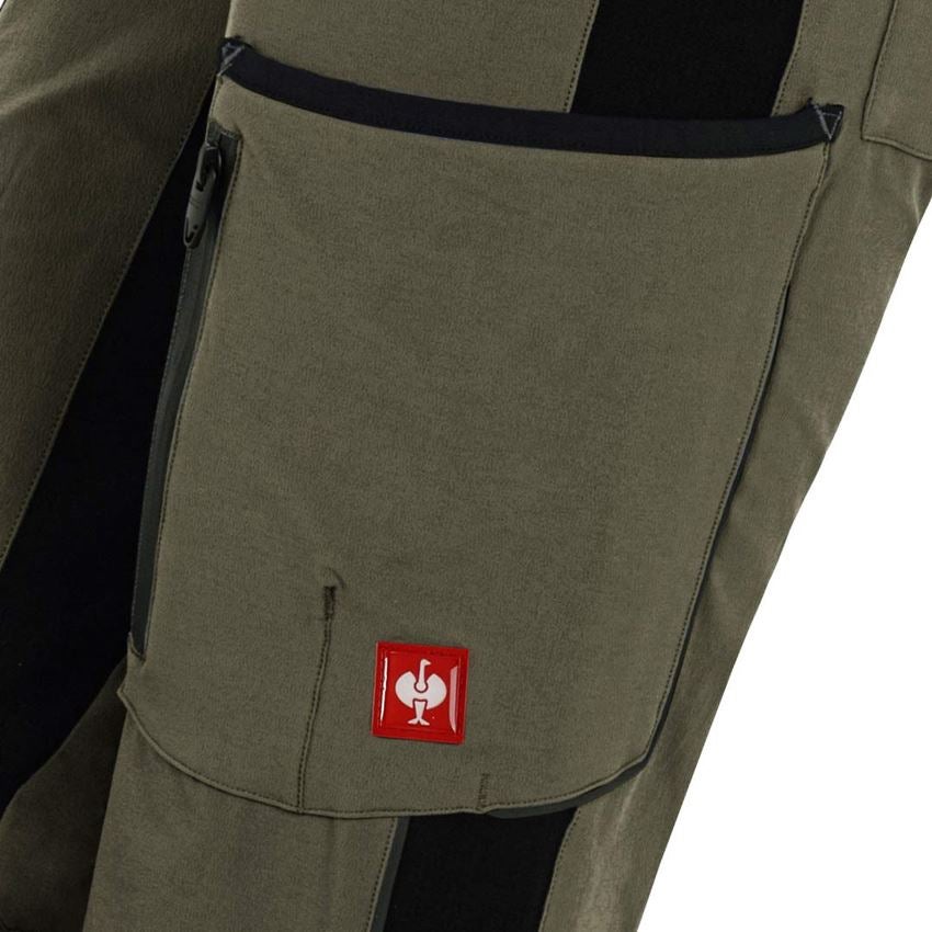 Spodnie robocze: Spodnie typu cargo e.s.vision stretch, damskie + mchowy/czarny 2
