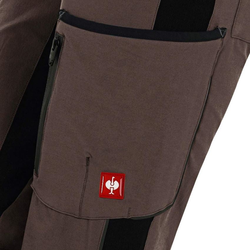 Spodnie robocze: Spodnie typu cargo e.s.vision stretch, damskie + kasztanowy/czarny 2