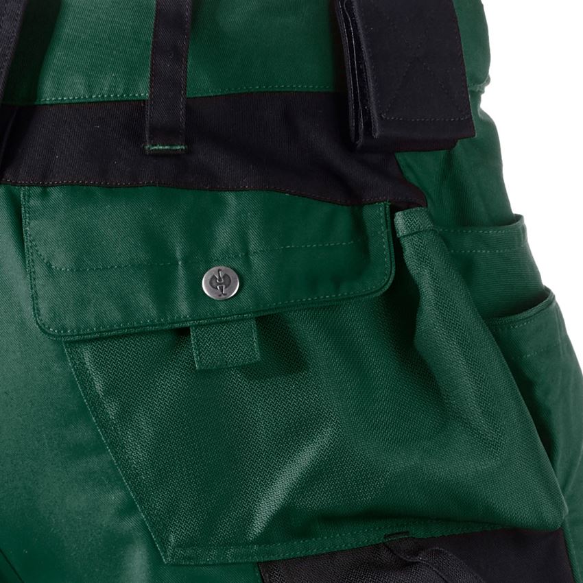 Spodnie robocze: Szorty e.s.motion + zielony/czarny 2