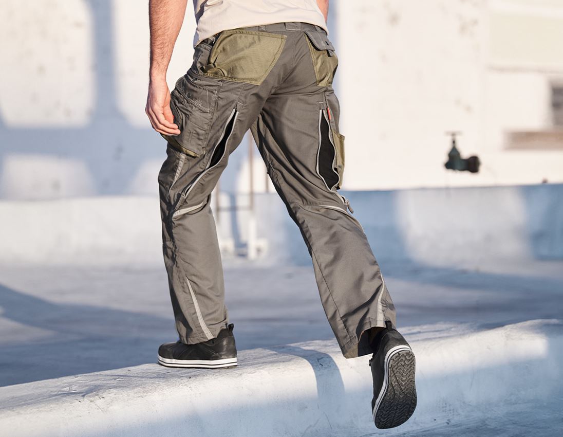 Spodnie robocze: Spodnie do pasa e.s.motion letnie + kamienny/khaki/piaskowy 1