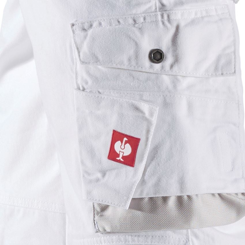 Spodnie robocze: Jeansy e.s.motion denim + biały/srebrny 2