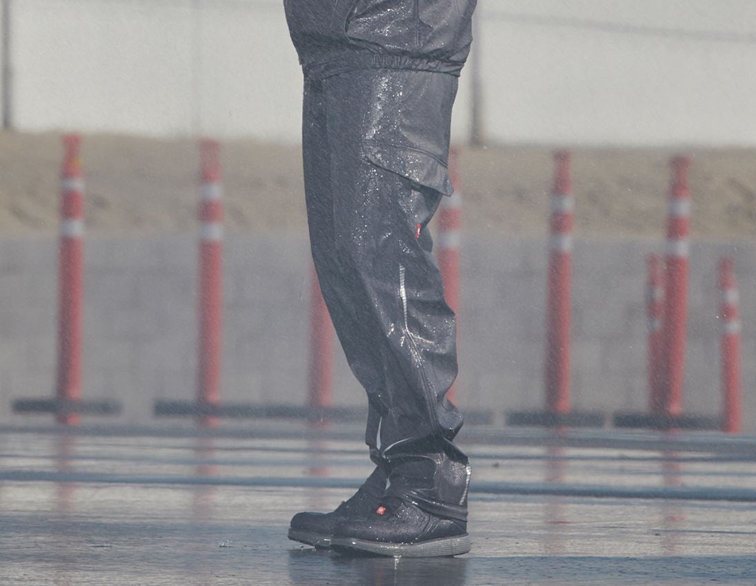 Spodnie robocze: Spodnie p.deszcz.do pasa e.s.motion 2020 superflex + antracytowy/platynowy 1