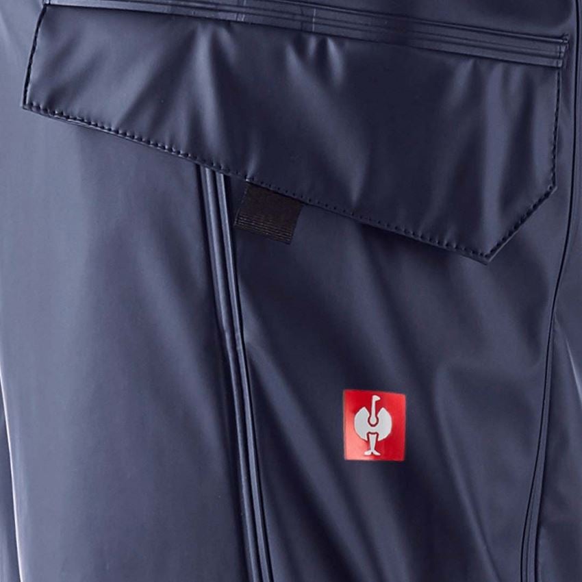 Spodnie robocze: Spodnie p.deszcz.do pasa e.s.motion 2020 superflex + granatowy/atol 2