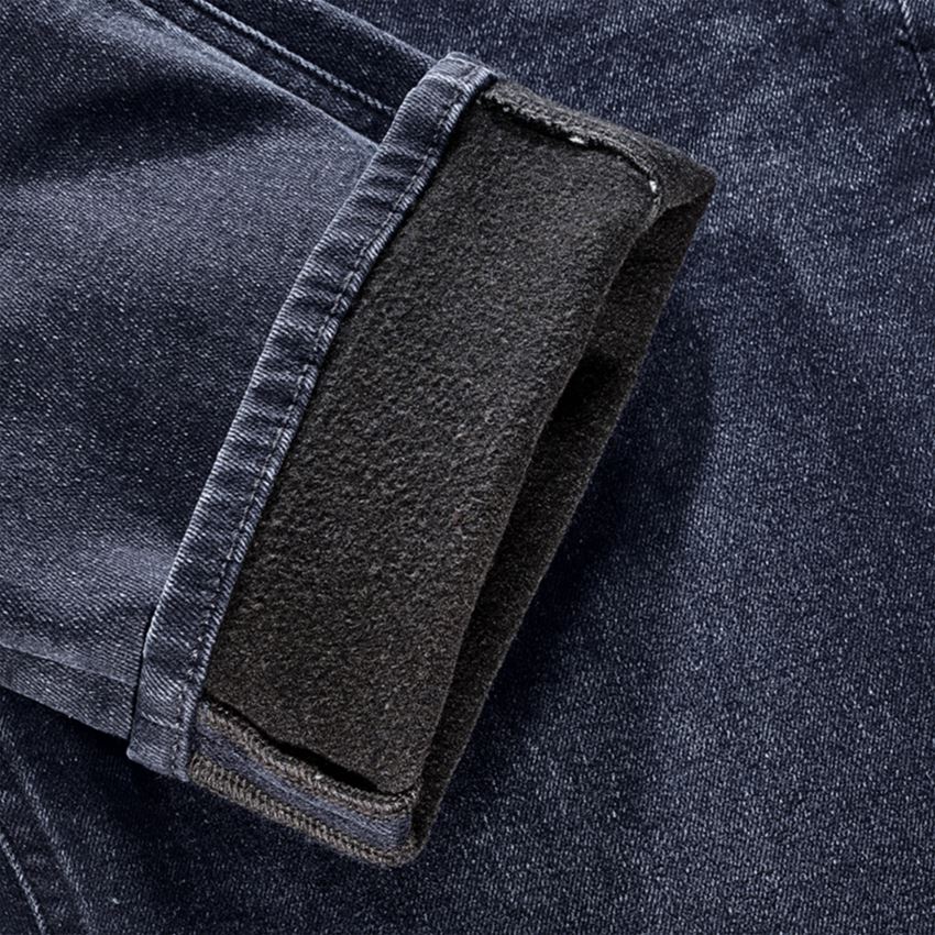 Spodnie robocze: e.s. Zimowe jeansy 5-kieszeniowe stretch + darkwashed 2