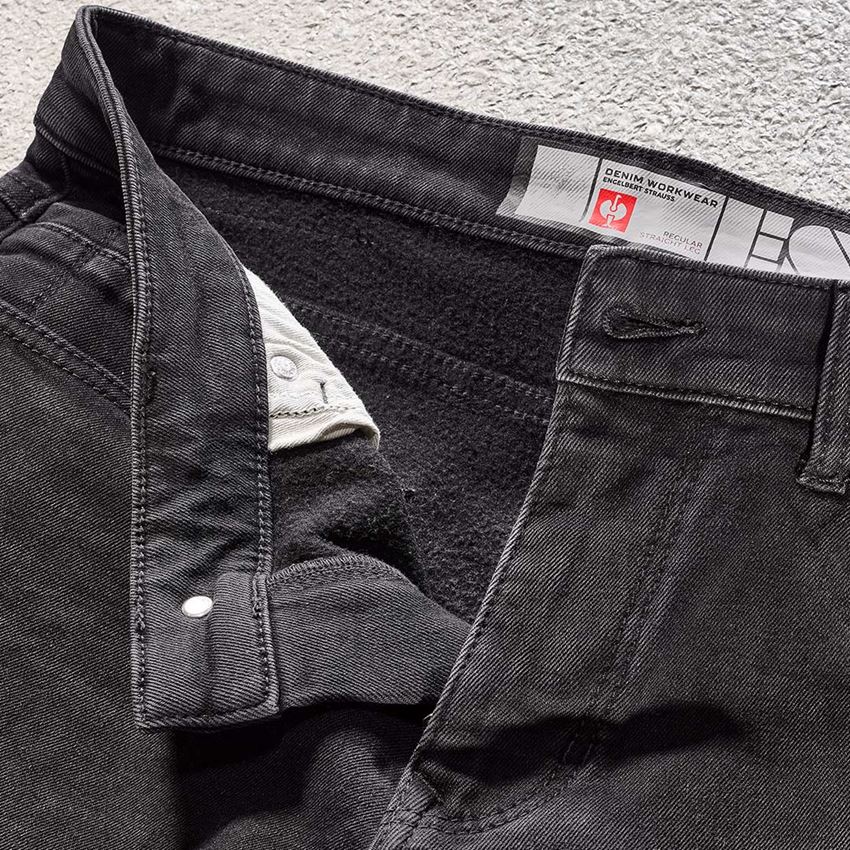 Spodnie robocze: e.s. Zimowe jeansy 5-kieszeniowe stretch + blackwashed 2