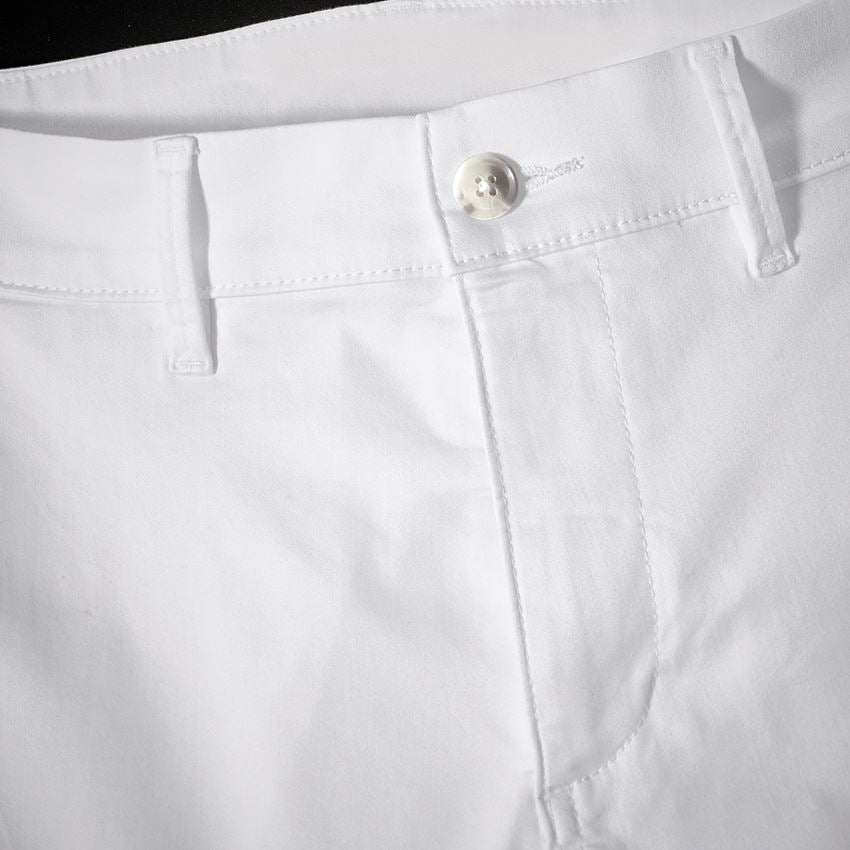 Spodnie robocze: e.s. 5-kieszeniowe spodnie robocze typu chino + biały 2